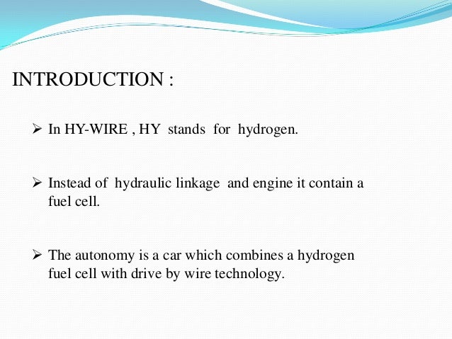 Hy Wire Car Pdf